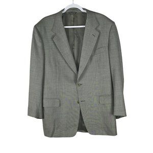 CANALI Super 120’s 42R Italy Suit Jacket Gray 100% Pure Wool *FLAWED
